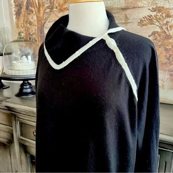 Fashion Bug Black and White Sweater size 26/28W - Picture 3 of 10